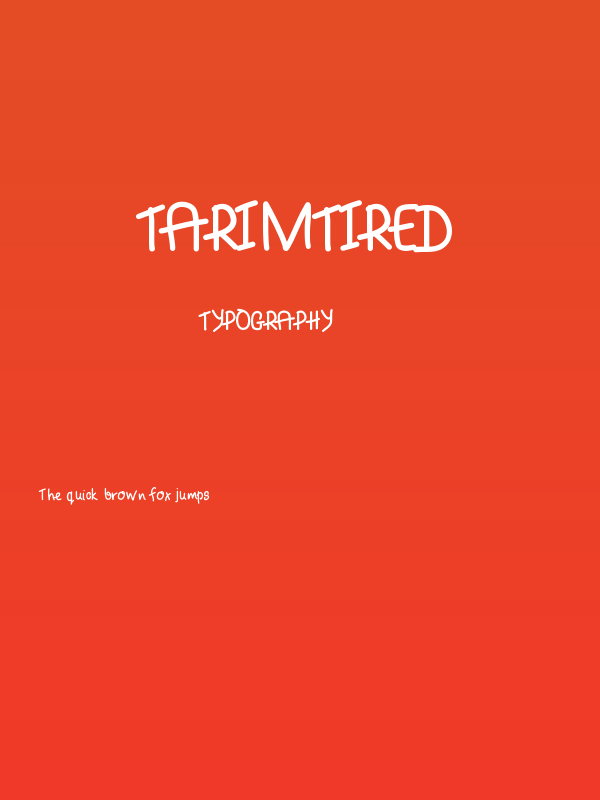 TARImTired Poster