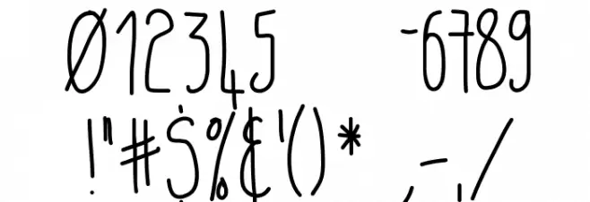 TARItsAGoodDay Font OTHER CHARS