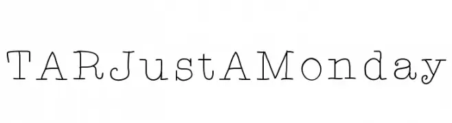 TARJustAMonday  Frei Schriftart Herunterladen