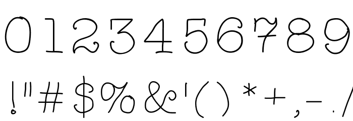 TARJustAMonday Font OTHER CHARS