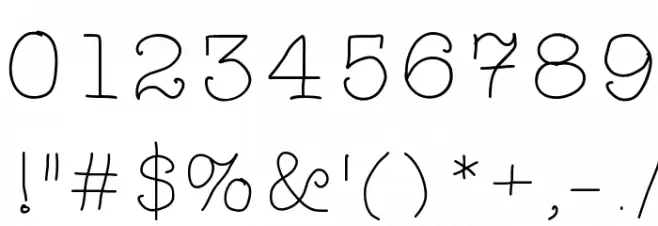 TARJustAMonday Font OTHER CHARS