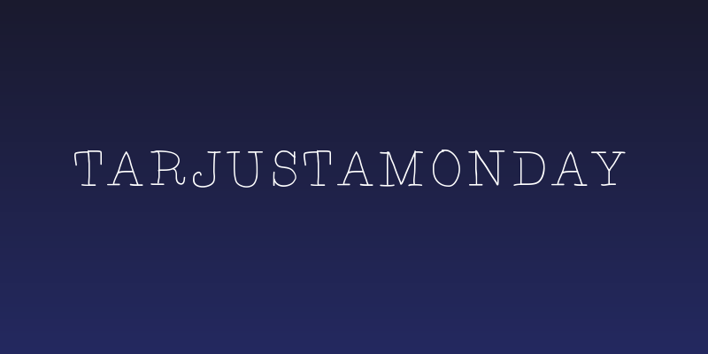 TARJustAMonday Social Header