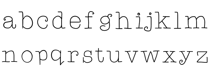 TARJustAMonday Font LOWERCASE