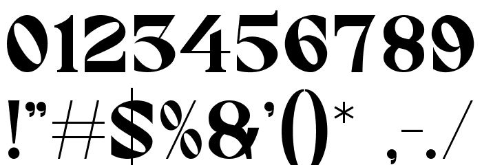 TARSICA Font OTHER CHARS