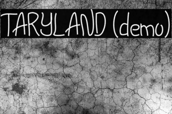 TARYLAND (demo) Font examples