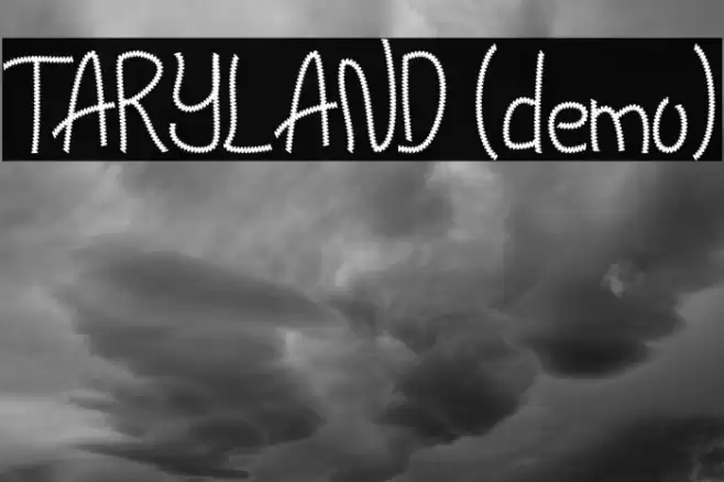 TARYLAND (demo) Font examples