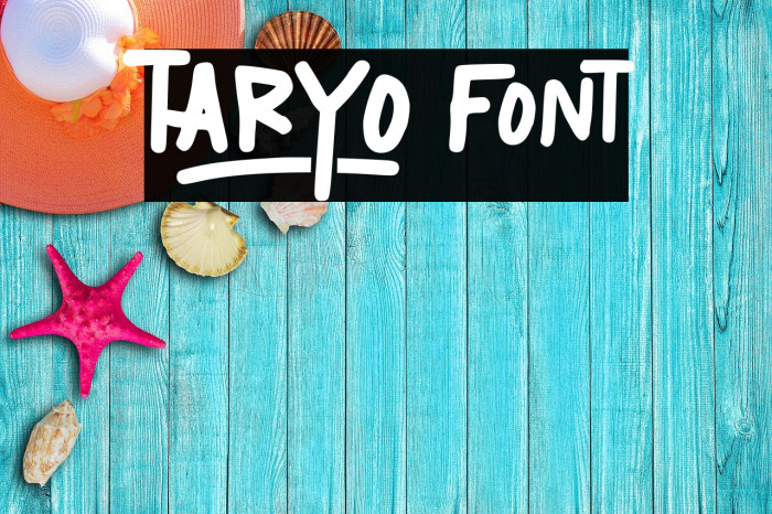 TARYO Font examples