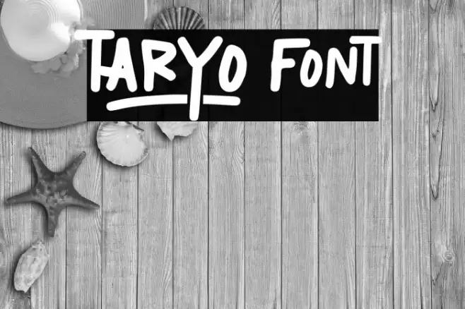 TARYO Шрифта examples