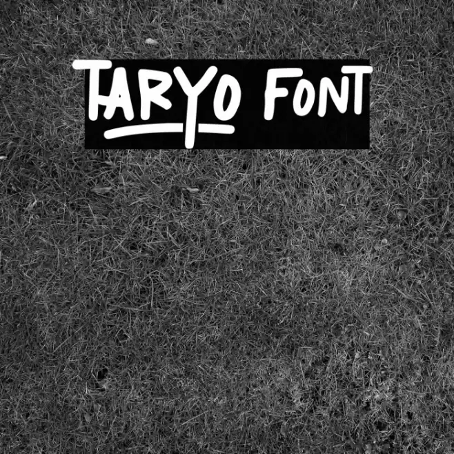 TARYO Шрифта examples