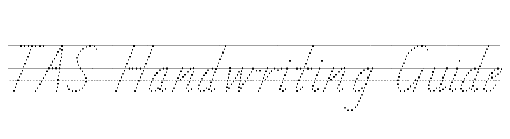 TAS Handwriting Guide  Frei Schriftart Herunterladen