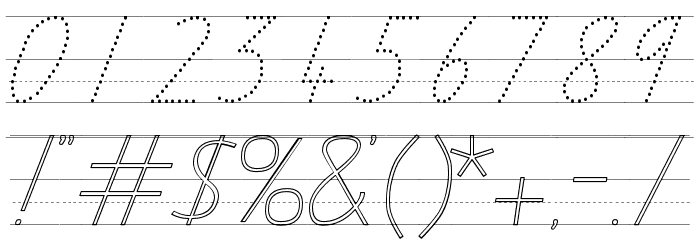 TAS Handwriting Guide Font OTHER CHARS