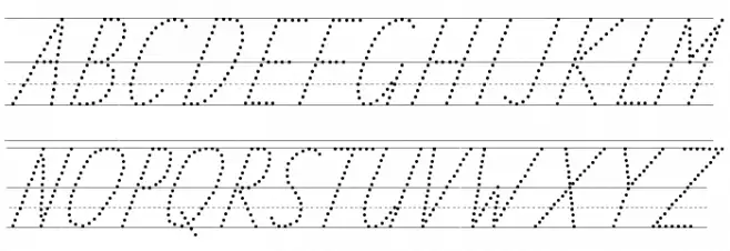 TAS Handwriting Guide Schriftart Groß