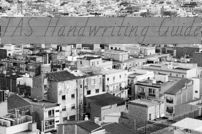 TAS Handwriting Guide Font examples