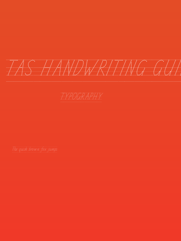 TAS Handwriting Guide Poster