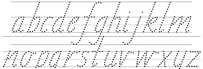 TAS Handwriting Guide Font LOWERCASE