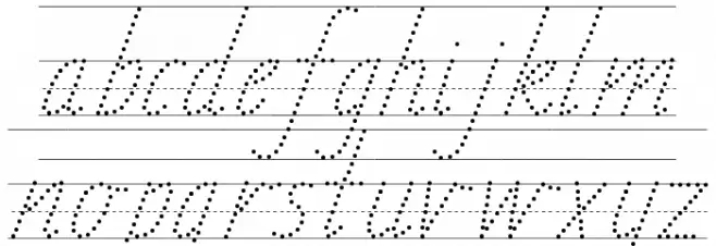 TAS Handwriting Guide Caratteri MINUSCOLO