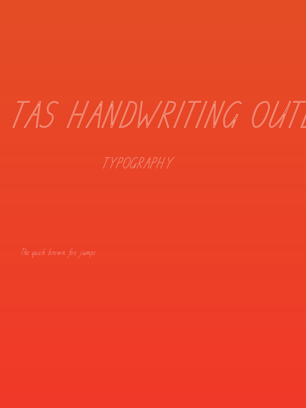 TAS Handwriting Outline Poster