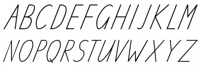TAS School Handwriting Font फ़ॉन्ट अपरकेस