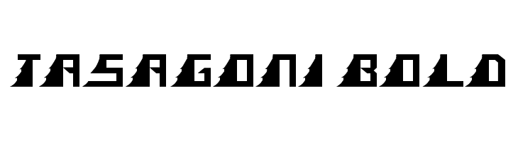TASAGONI BOLD  Free Fonts Download