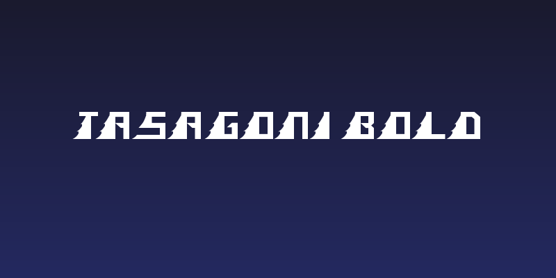 TASAGONI BOLD Social Header