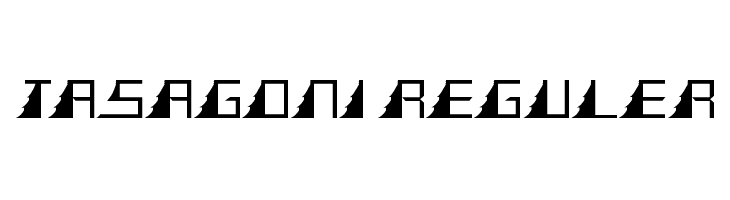 TASAGONI REGULER  Frei Schriftart Herunterladen