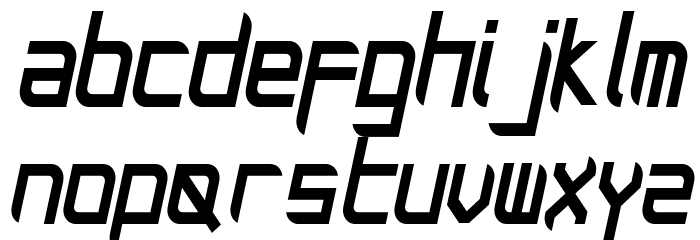 TASIQ Italic Font LOWERCASE