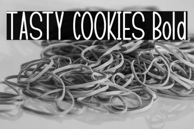 TASTY COOKIES Bold Fuentes examples