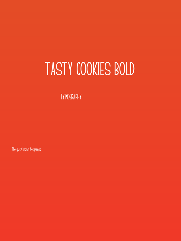 TASTY COOKIES Bold Poster
