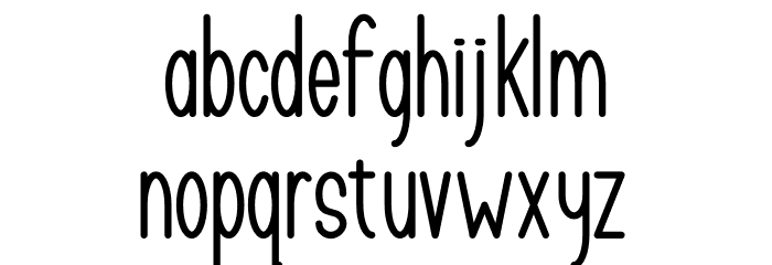 TASTY COOKIES Bold Font LOWERCASE