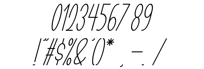 TASTY COOKIES Italic Font OTHER CHARS