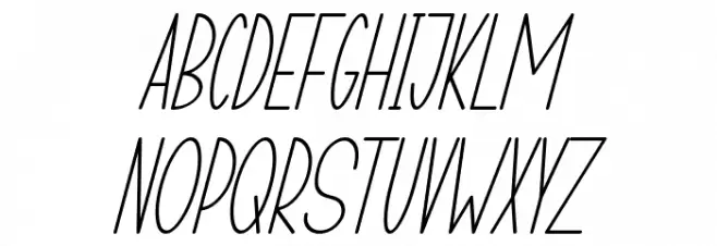 TASTY COOKIES Italic 字体 大写