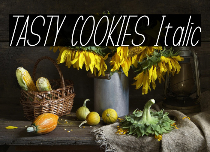 TASTY COOKIES Italic Example 1