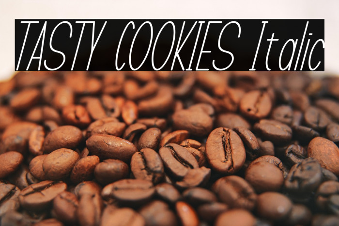 TASTY COOKIES Italic Example 2