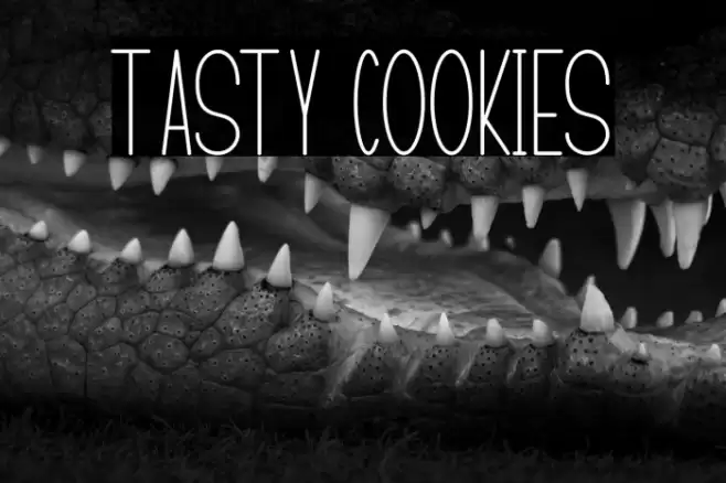 TASTY COOKIES Font examples