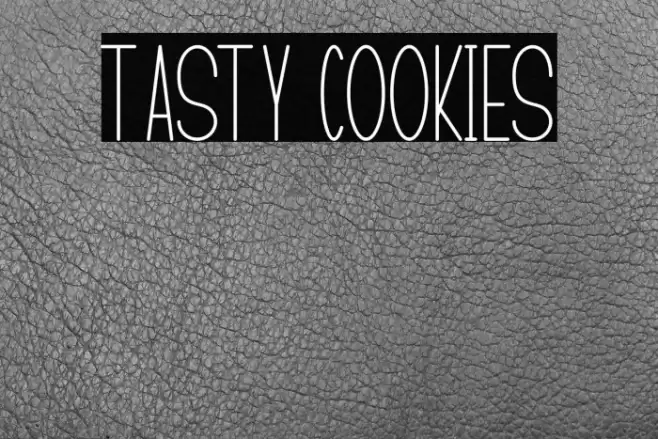 TASTY COOKIES Font examples