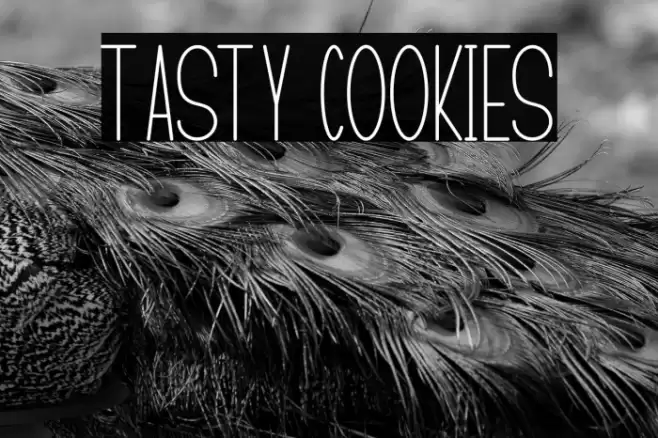 TASTY COOKIES Font examples