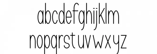 TASTY COOKIES Schriftart Kleinbuchstaben