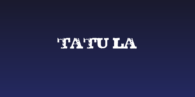 TATU LA Social Header