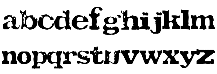 TATU LA Font LOWERCASE