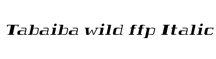 Tabaiba wild ffp Italic Fonte