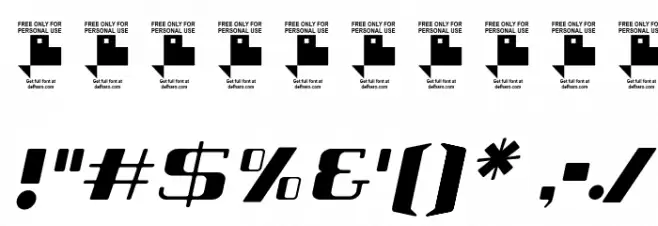 Tabaiba wild ffp Italic Font Alte caractere