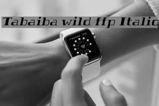 Tabaiba wild ffp Italic Font examples