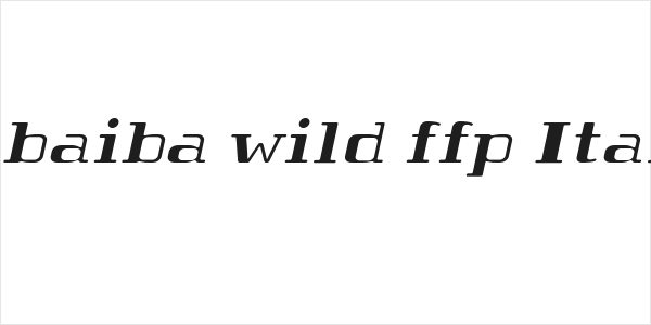Tabaiba wild ffp Italic Logo