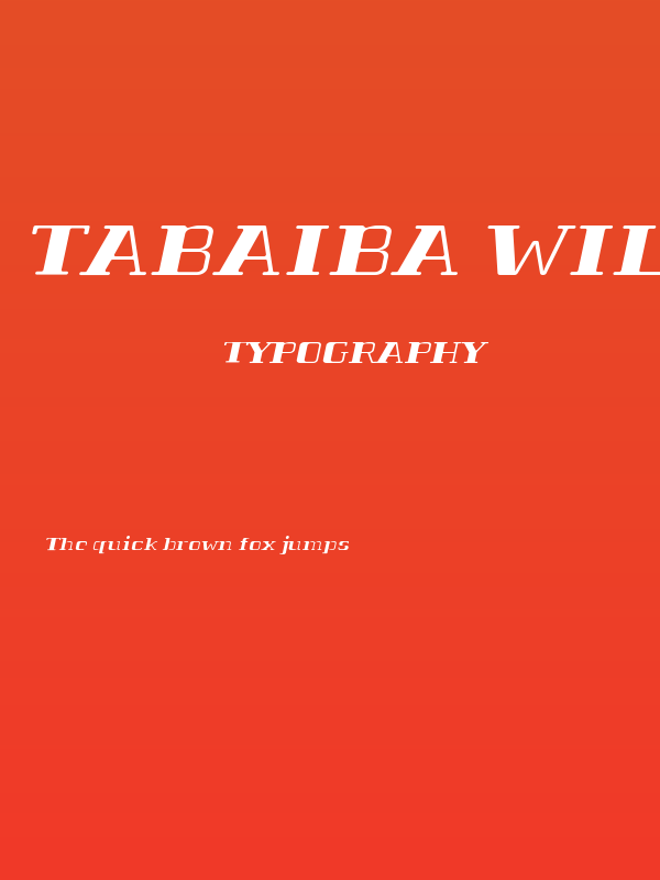 Tabaiba wild ffp Italic Poster