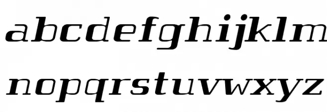 Tabaiba wild ffp Italic Font Litere mici