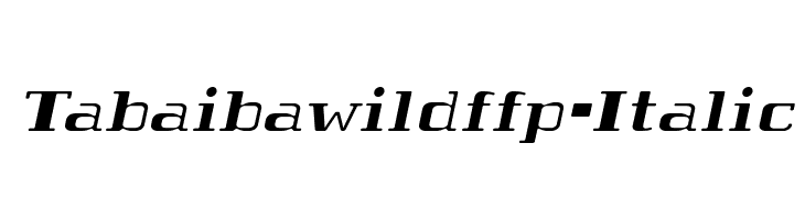 Tabaibawildffp-Italic फ़ॉन्ट