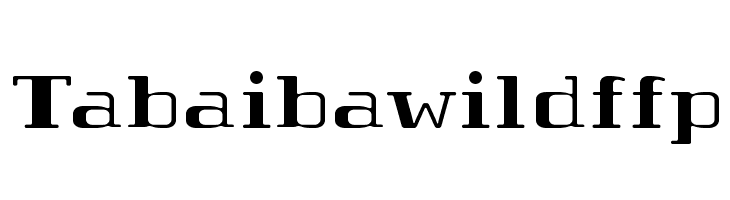 Tabaibawildffp Schriftart