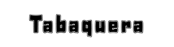Tabaquera Schriftart