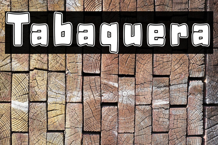 Tabaquera Schriftart examples