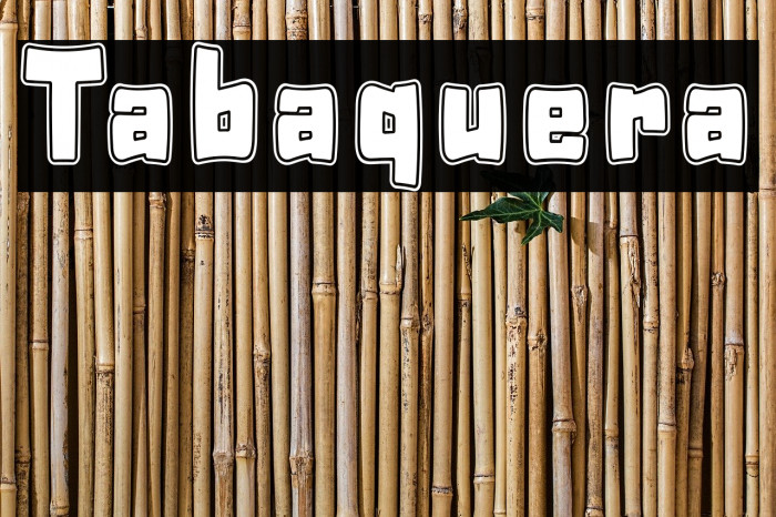 Tabaquera Schriftart examples